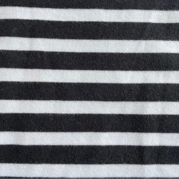 GAP Boatneck Black White Stripes Modern T Long Sleeve Top Size Small Solid Tee - Picture 5 of 8